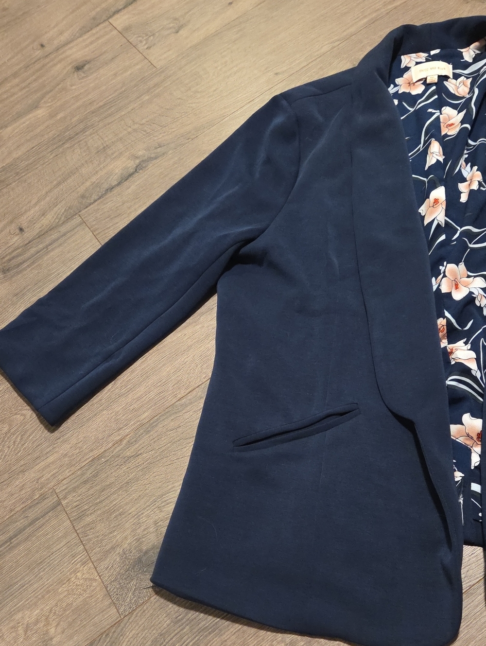 Skies Are Blue Modal Blend Open Front Blazer - Picture 5 of 11